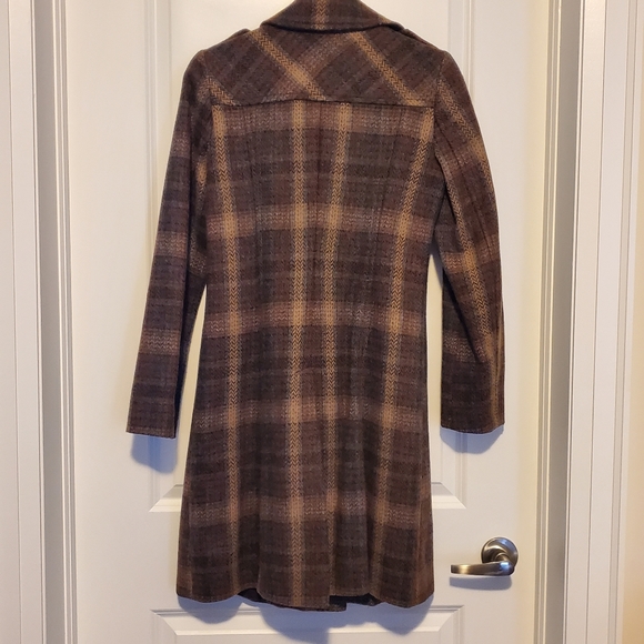 UNITED COLORS OF BENETTON Women's Taupe Double Breasted Wool Coat US 10 / EU 40 - Picture 2 of 8